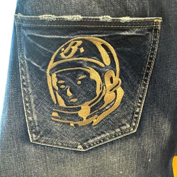 Billionaire Boys Club Blue Relaxed MIND JEAN Jeans Subtle Fading Smart Fit - Picture 10 of 11